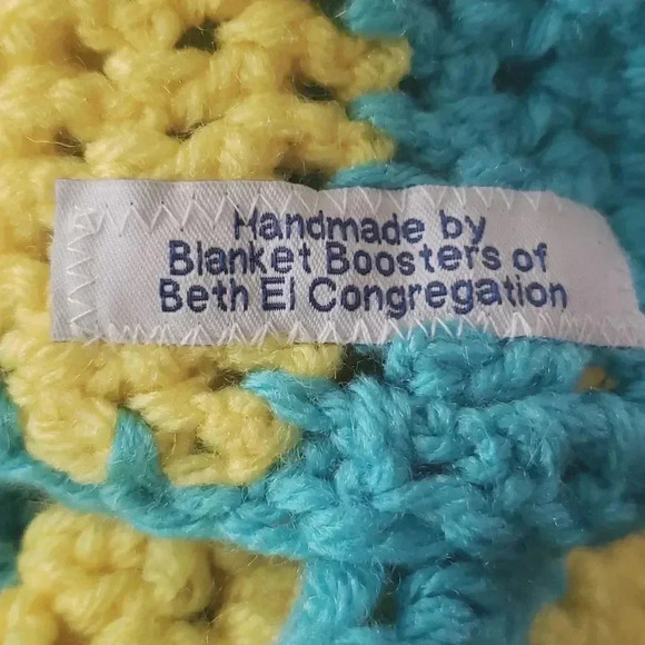 Artisan Handmade New Afghan Blanket Throw Crochet Cotton Blend - Picture 2 of 4